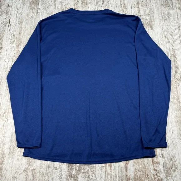 Patagonia Capilene Shirt Sz L Blue Long Sleeve Hike Cool Climb Lightweight USA - Picture 2 of 9